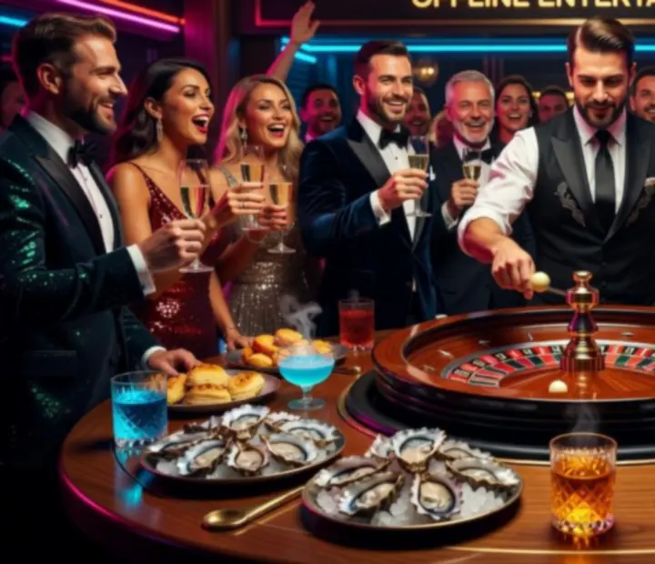 Bustling NAXSOL ENTERPRISES LTD dining room with themed table entertainment